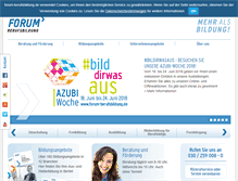 Tablet Screenshot of forum-berufsbildung.de